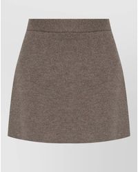 Lisa Yang - Cashmere Flared Mini Skirt - Lyst