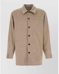 Bottega Veneta - Flannel Shirt With Chest Pocket And Long Sleeves - Lyst