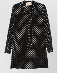 Valentino Garavani - Silk Polka Dot-Print Mini Dress - Lyst