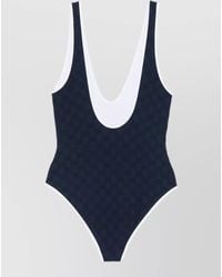 Gucci - Logo-Jacquard One-Piece Swimsuit - Lyst