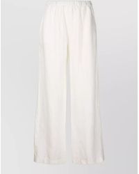 Aspesi - Silk Wide-Leg Trousers - Lyst