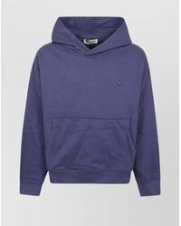 A PAPER KID - Hoodie With Front Pocket And Ribbed Finish - Lyst