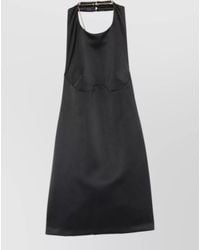 Elisabetta Franchi - Halter Neck Mini Dress Sleeveless Open Back - Lyst