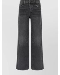 Mother - Denim High-Rise Wide-Leg Jeans - Lyst