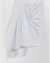 JW Anderson - Striped Draped Asymmetric Skirt - Lyst