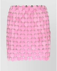 Rabanne - Maxi Sequin Chainmail Mini Skirt - Lyst