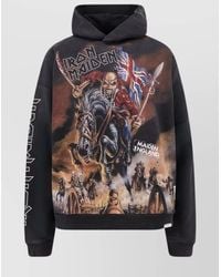 Represent - Cotton Sweatshirt With Distressed Effect And Graphic Print - Lyst