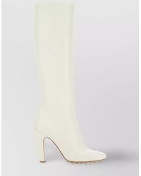 Bottega Veneta - Pointed Heel Leather Boots - Lyst