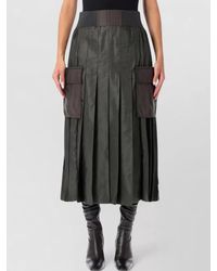 Sacai - Nylon Pleated Skirt - Lyst