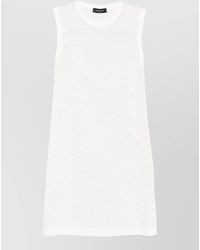 Fabiana Filippi - Sleeveless Sequin-Embellished Knitted Mini Dress - Lyst