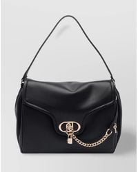 Liu Jo - Shoulder Bag With Chain Detail And Padlock Accent - Lyst