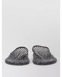 Alysi - Slide Mule Sandal Rhinestone Mesh Flat Sole - Lyst