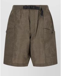 Comme des Garçons - Checked Wide-Leg Bermuda Shorts - Lyst