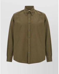 Cellar Door - Long Sleeve Shirt Featuring Button-Down Collar - Lyst