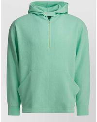 Beams Plus - Hooded Sweatshirt Half Zip Kangaroo Pocket - Lyst