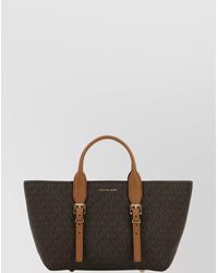 Michael Kors - Canvas Moore Shopping Bag With Structured Shape - Lyst
