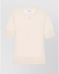 Courreges - Merino Wool Long-Sleeve Knitted Top - Lyst