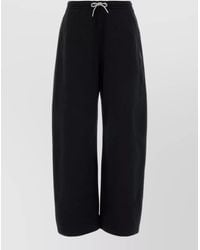 Alexander Wang - Cotton Mid-Rise Straight-Leg Track Pants - Lyst