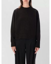 Soeur - Merino Wool Ribbed Relaxed-Fit Crew-Neck Sweater - Lyst