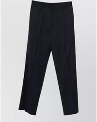 Lardini - Pleated Wide Leg Tailored Pants - Lyst