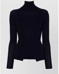 P.A.R.O.S.H. - Wool Ribbed-Knit Turtleneck Jumper - Lyst