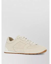 Brunello Cucinelli - Suede Low Top Sneakers Rubber Sole - Lyst