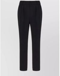 Brunello Cucinelli - Acetate Blend Trousers With Pleats And Pockets - Lyst
