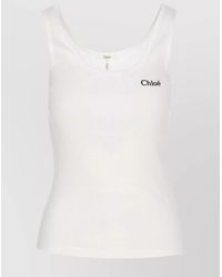 Chloé - Slim-Fit Cotton Logo Tank Top - Lyst
