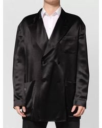 Dolce & Gabbana - Silk Double Breasted Blazer Two Buttons - Lyst