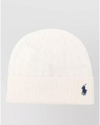 Polo Ralph Lauren - Cable Knit Hat Ribbed Cuff Design - Lyst
