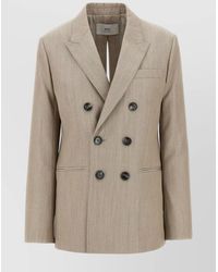 Ami Paris - Virgin Wool Double-Breasted Blazer - Lyst