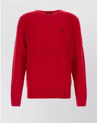 Polo Ralph Lauren - Cable Knit Wool Blend Sweater Cashmere - Lyst