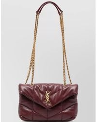 Saint Laurent - Loulou Puffer Toy Mini Leather Clutch Bag - Lyst