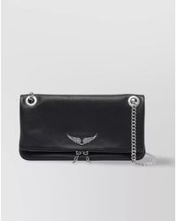 Zadig & Voltaire - Rock Calf Leather Wallet On Chain Shoulder Bag - Lyst