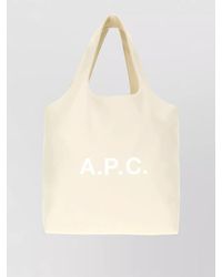 A.P.C. - Ninon Synthetic Leather Shoulder Bag Dual Handles - Lyst