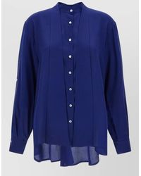 DI.LA3 PARI' - Bonton Shirt Collarless Long Sleeves Hem - Lyst