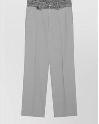 MM6 by Maison Margiela - Wool-Blend Tailored Trousers - Lyst