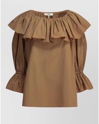 Chloé - Casual Ruffled Cotton Top - Lyst