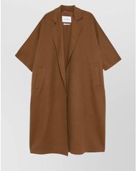 Max Mara - Wide Sleeves Long Length Coat - Lyst