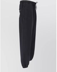 Dolce & Gabbana - Straight Leg Pants Elasticated Cuffs Side Pockets - Lyst