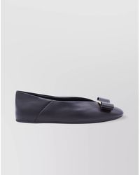 Ferragamo - Leather Ballerina Shoes - Lyst