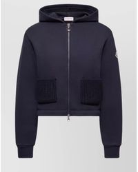 Moncler - Cotton Hoodie With Knit Patch Pockets - Lyst