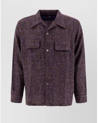 Needles - Wool Shirt With Paisley Pattern And Chest Pockets - Lyst