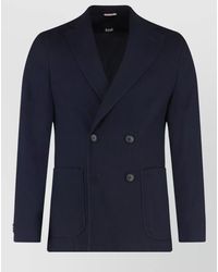 BOSS - Virgin Wool Double-Breasted Suit Jacket - Lyst
