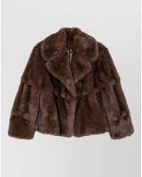 Ermanno Scervino - Faux Fur Long-Sleeve Coat - Lyst