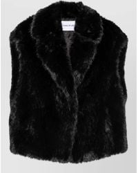 Stand Studio - Faux Fur Oversized Sleeveless Vest - Lyst