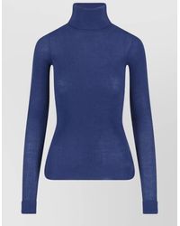 Frankie Shop - Silk Wool Crewneck Sweatshirt - Lyst