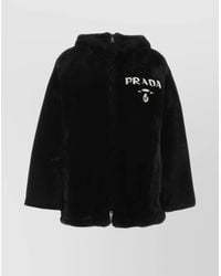 Prada - Reversible Fur Coat Hooded Design - Lyst