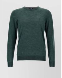 Barba Napoli - Silk Wool Crew Neck Jumper - Lyst