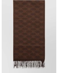 Celine - Cashmere Scarf With Triomphe Logo Pattern - Lyst
